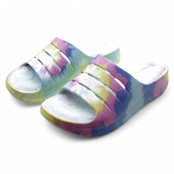 Madden Girl Women S Hawaii-F Slide Sandal Lt Tie Dye 9 - Picture 4 of 8